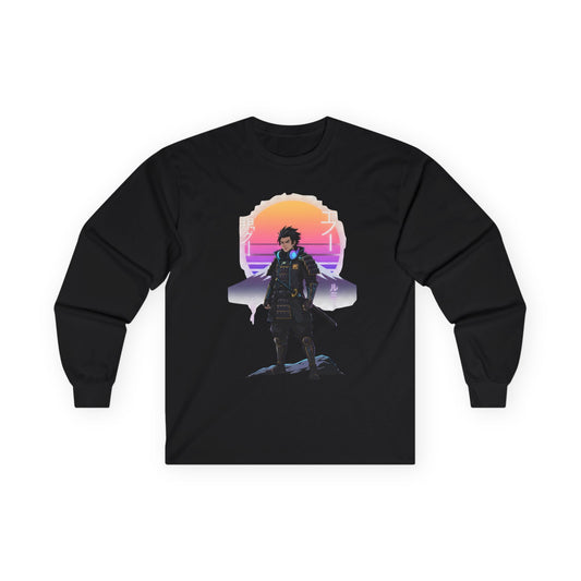 Retro Futuristic Long Sleeve Tee for Gamers