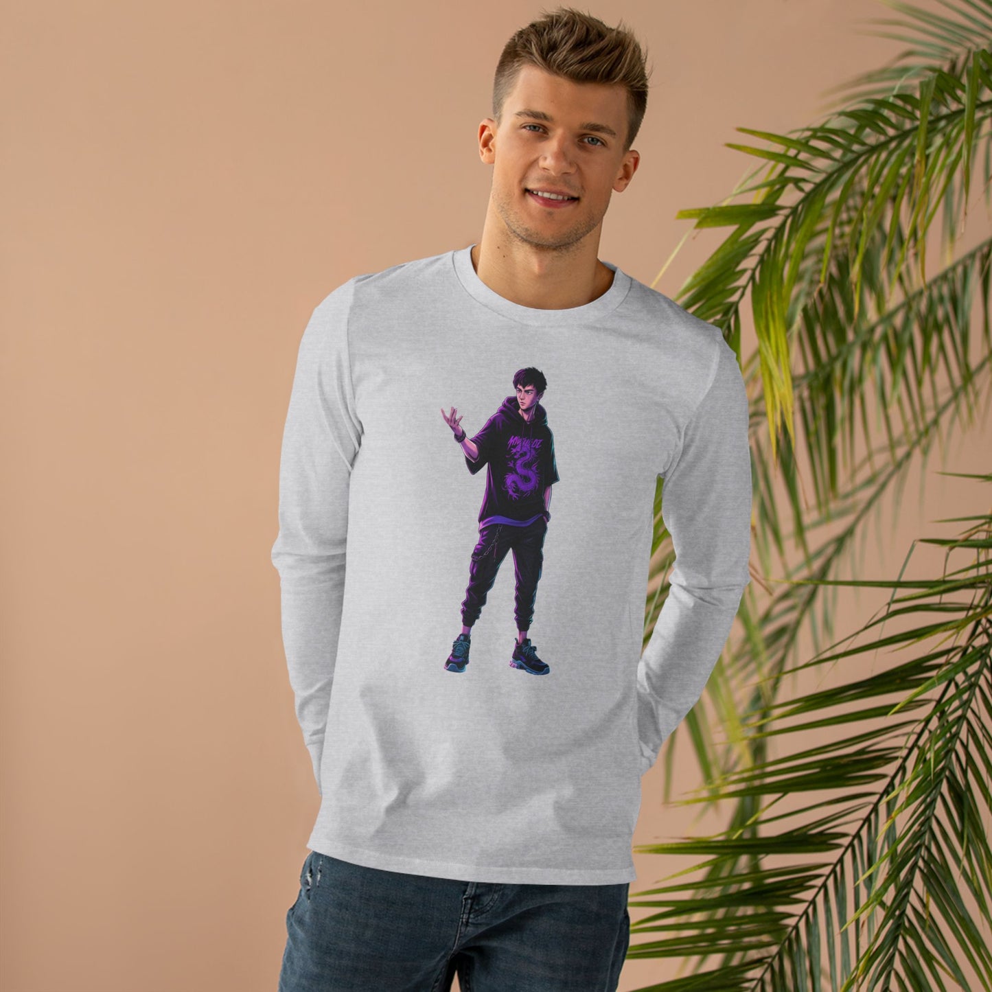 Longsleeve Tee - Rock Anime Design