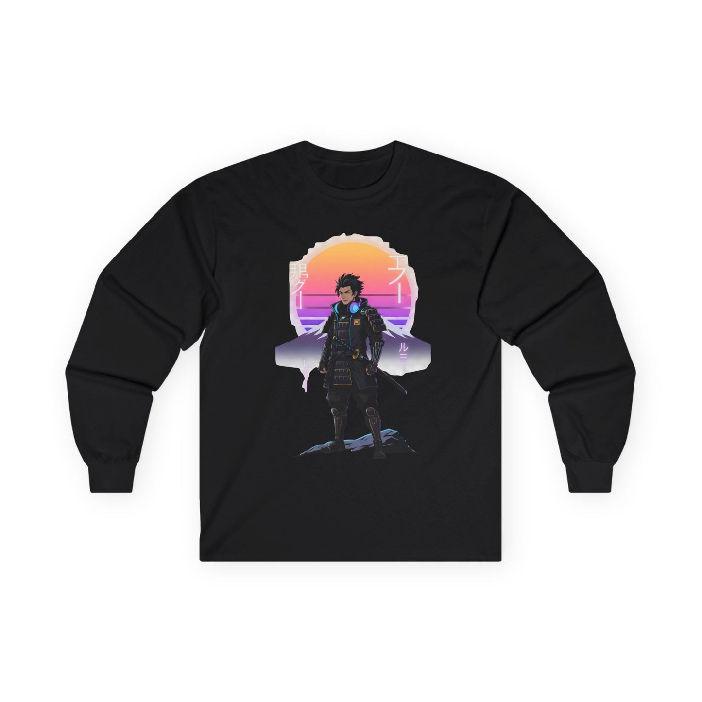 Retro Futuristic Long Sleeve Tee for Gamers