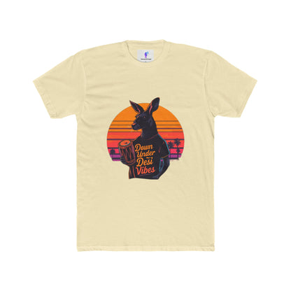 Crew Tee with &quot;Down Under Desi Vibe&quot; Kangaroo Design