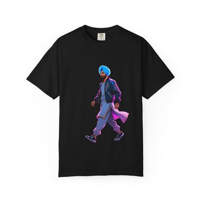 Garment-Dyed T-shirt Anime Punjabi Character Swag On Stage Tee