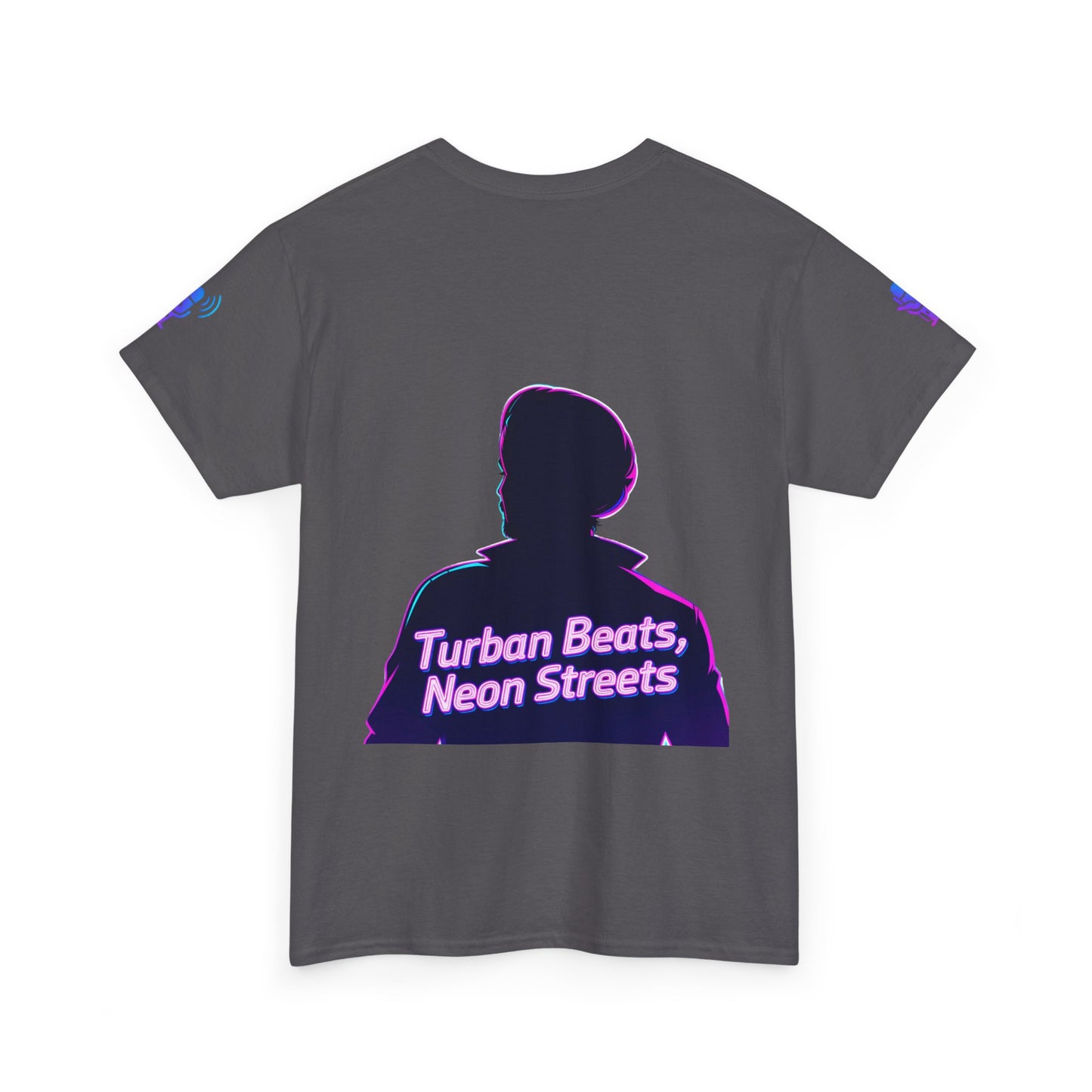 Punjabi Performer Tee with Neon Turban Aura