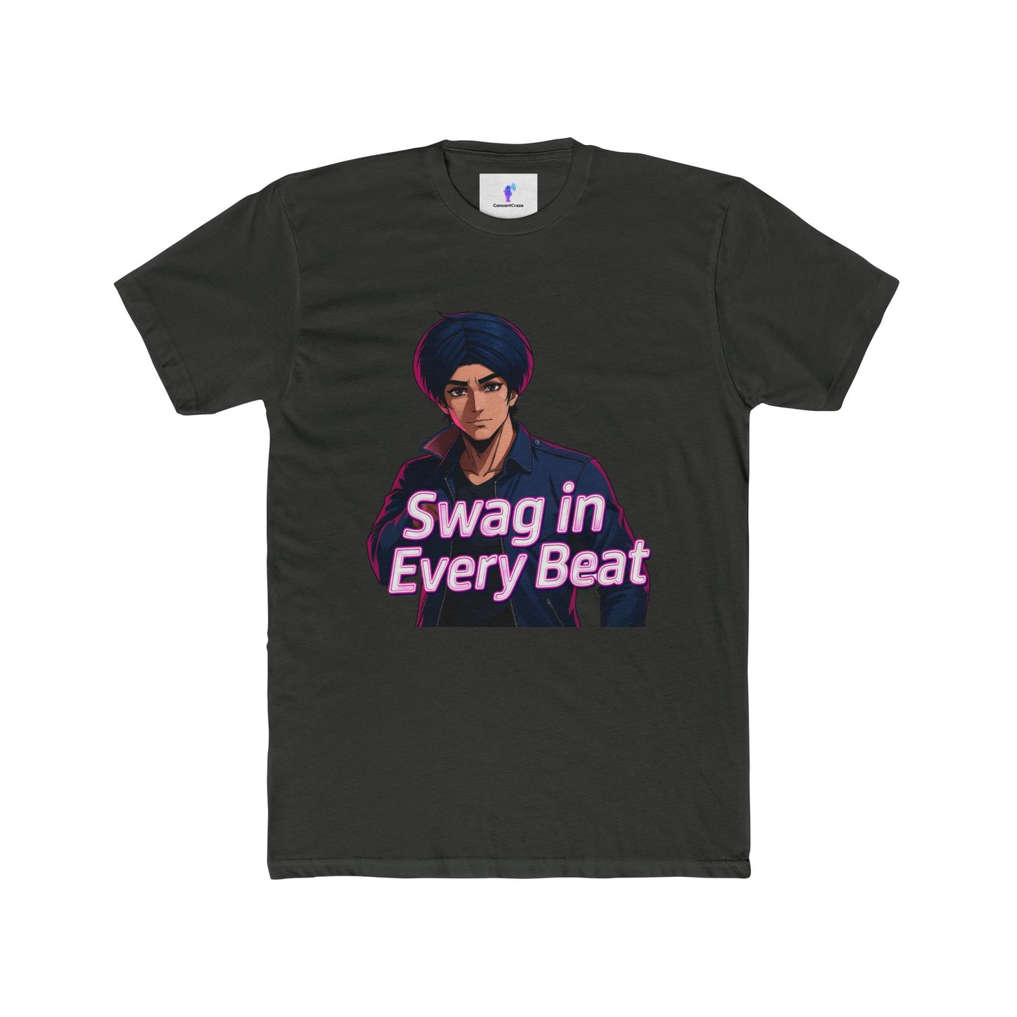 T-Shirt - Anime Punjabi Character with Swag in Every Beat Design