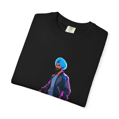Garment-Dyed T-shirt Anime Punjabi Character Swag On Stage Tee