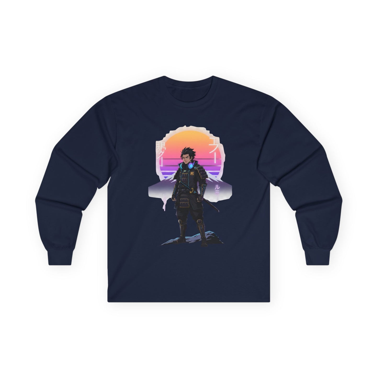 Retro Futuristic Long Sleeve Tee for Gamers