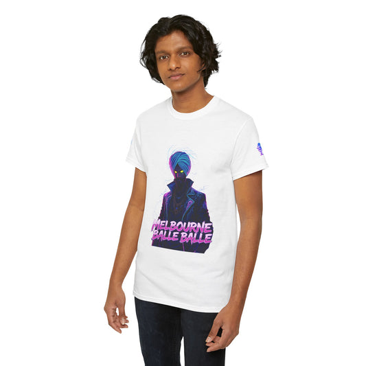 Melbourne Bhangra Unisex Heavy Cotton Tee, Graphic Tee, Gift for Dance Lovers, Streetwear