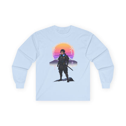 Retro Futuristic Long Sleeve Tee for Gamers
