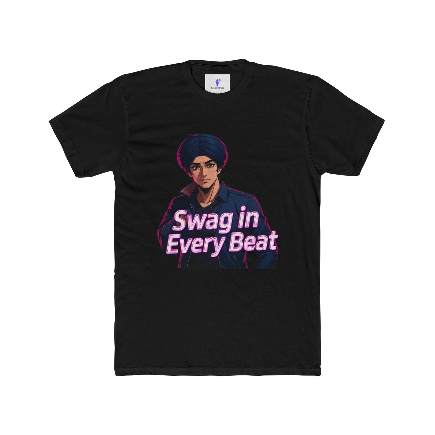 T-Shirt - Anime Punjabi Character with Swag in Every Beat Design