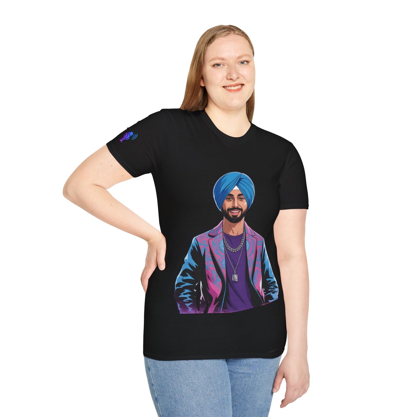 Vibrant Graphic Tee for Laid-Back Style, Unisex Softstyle T-Shirt, Artistic T-Shirt, Unique Gift