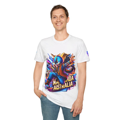 T-Shirt Anime Punjabi Rockstar Nachda Australia Naal Neon Lights