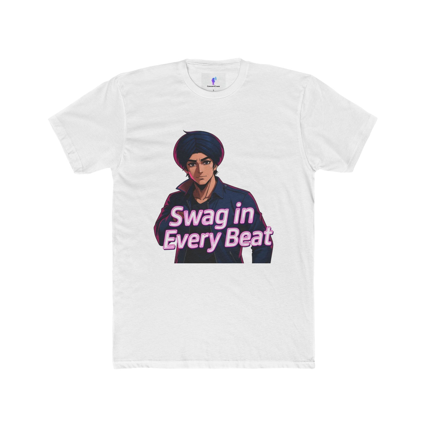 T-Shirt - Anime Punjabi Character with Swag in Every Beat Design