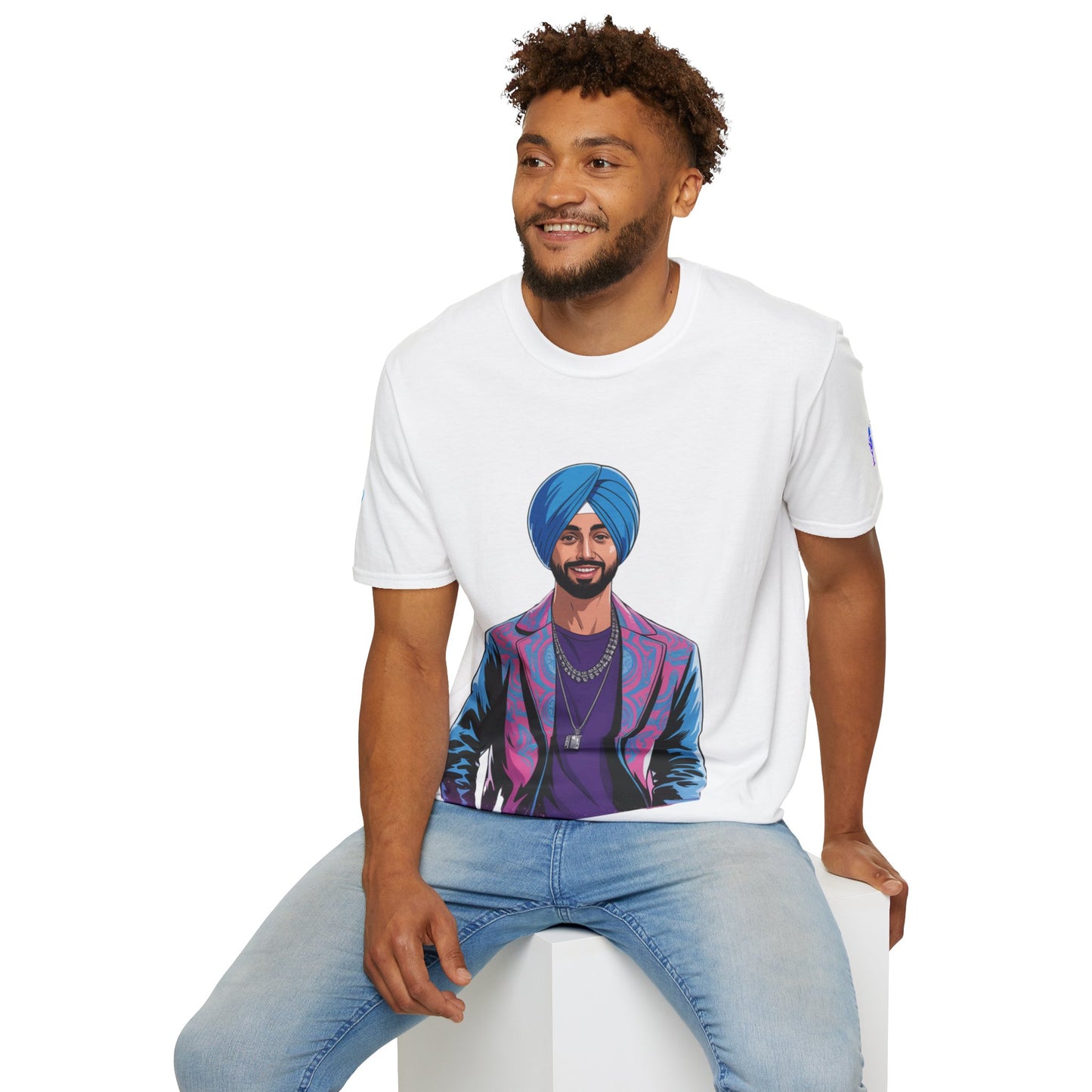 Vibrant Graphic Tee for Laid-Back Style, Unisex Softstyle T-Shirt, Artistic T-Shirt, Unique Gift