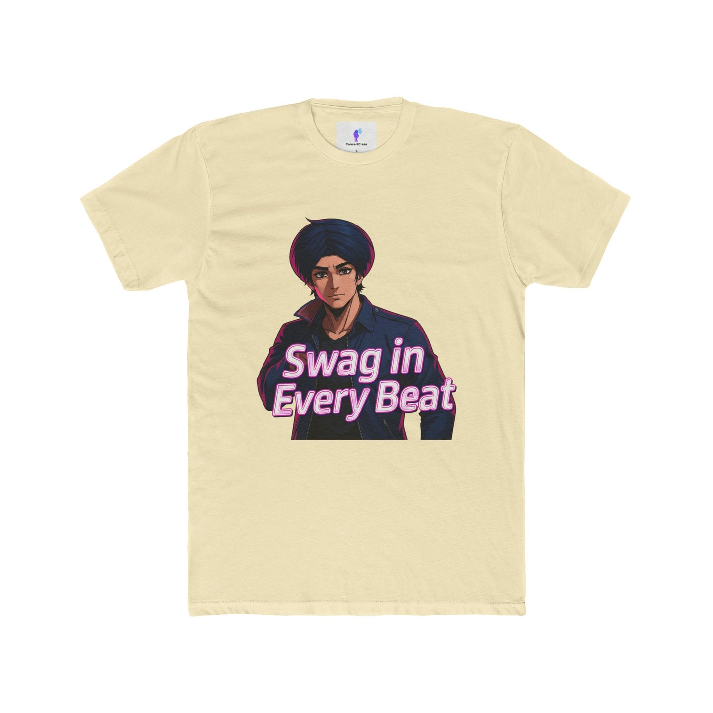 T-Shirt - Anime Punjabi Character with Swag in Every Beat Design