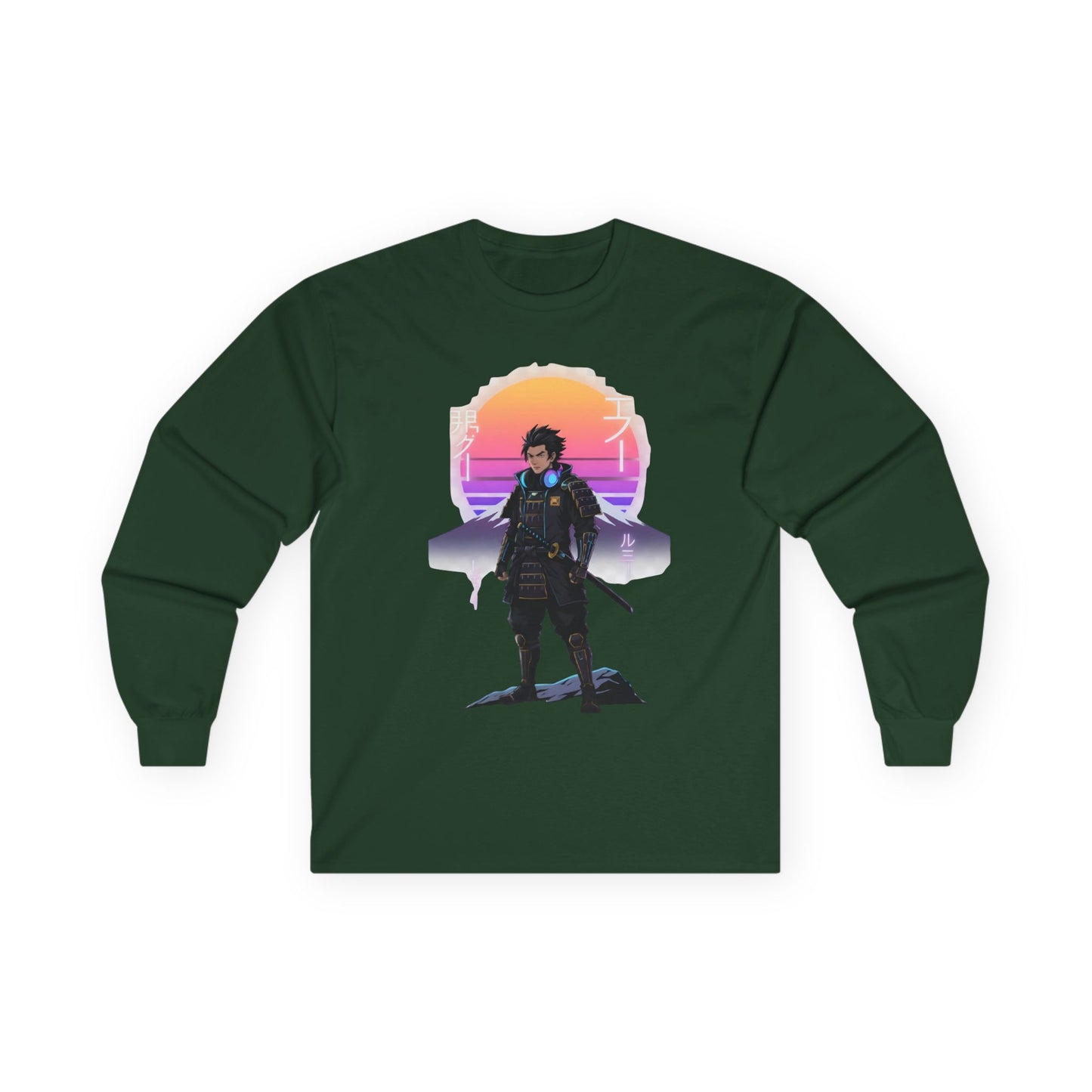 Retro Futuristic Long Sleeve Tee for Gamers