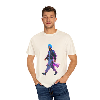 Garment-Dyed T-shirt Anime Punjabi Character Swag On Stage Tee