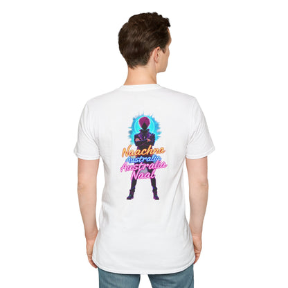 Neon Punjabi T-Shirt with 'Naachna Australia Naal' Design