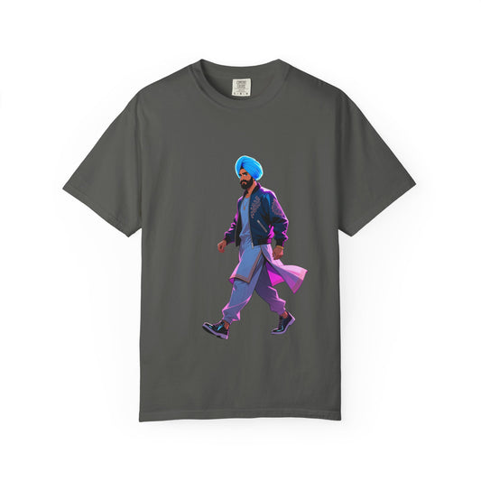 Garment-Dyed T-shirt Anime Punjabi Character Swag On Stage Tee