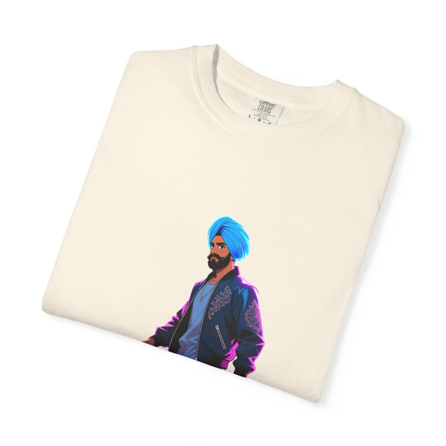 Garment-Dyed T-shirt Anime Punjabi Character Swag On Stage Tee