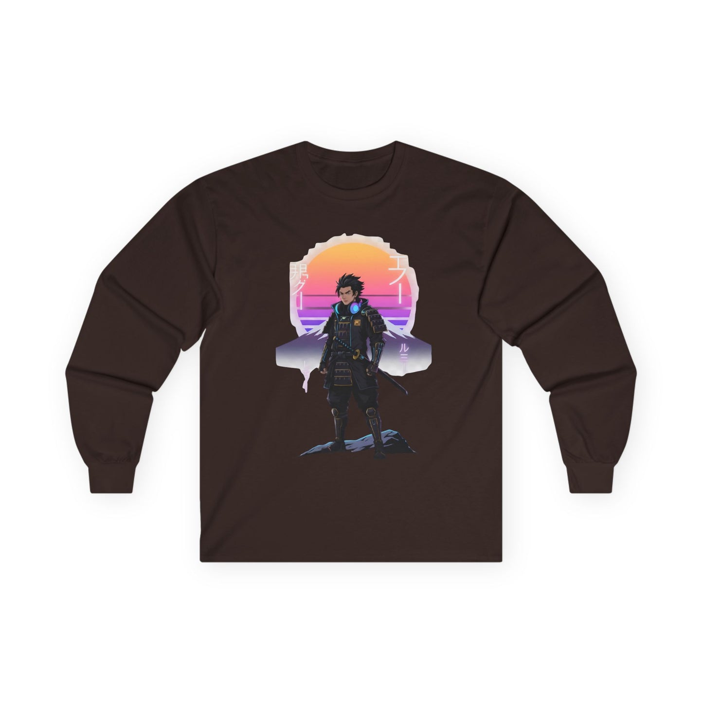 Retro Futuristic Long Sleeve Tee for Gamers