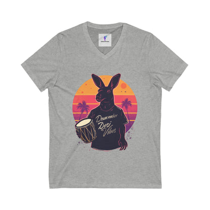 V-Neck Tee Kangaroo Down Under Desi Vibes T-Shirt